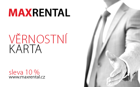 Maxrental věrnostní karta