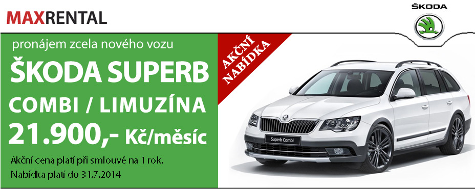 Škoda Superb Combi pronájem